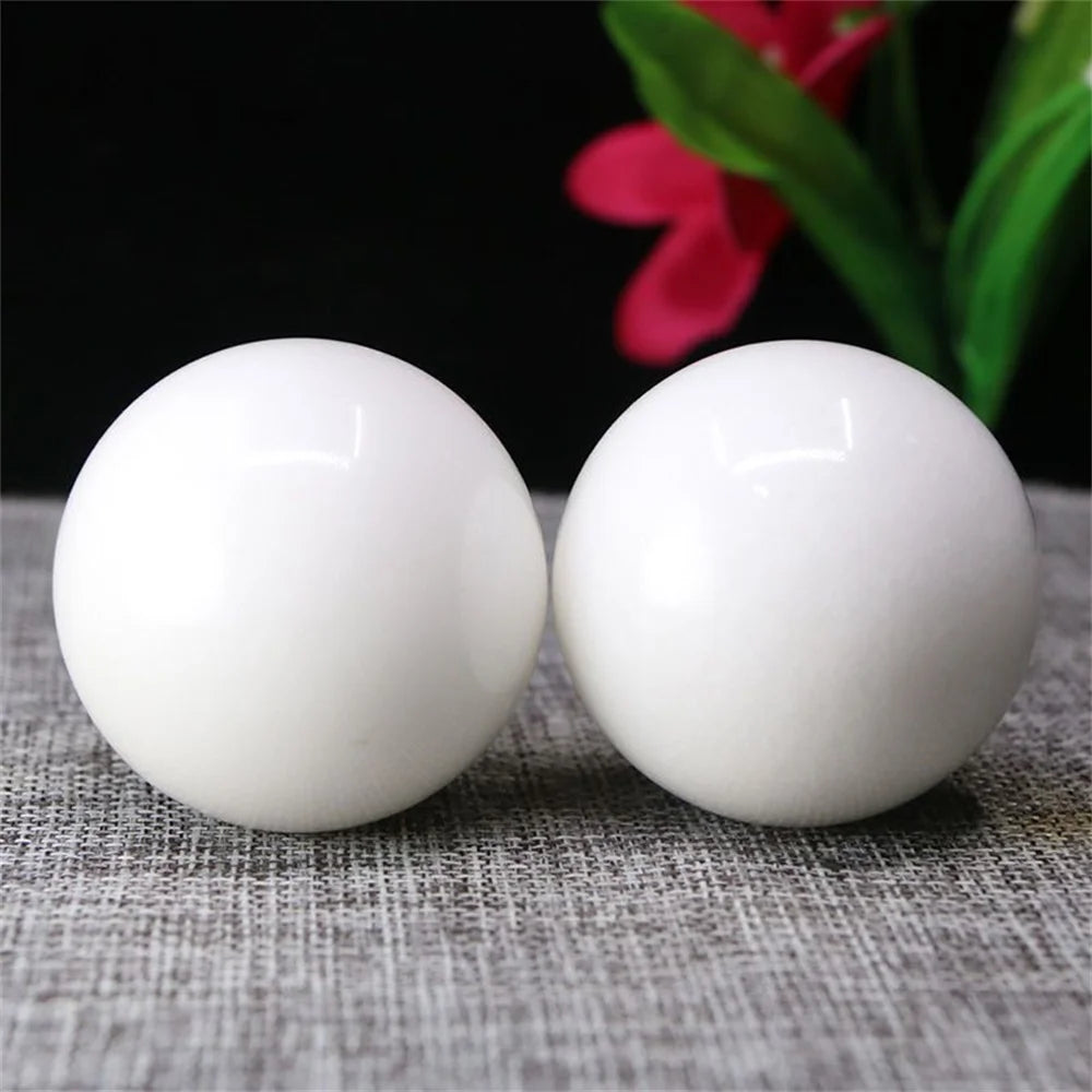 Natural Jade Baoding Balls, 1 Pair