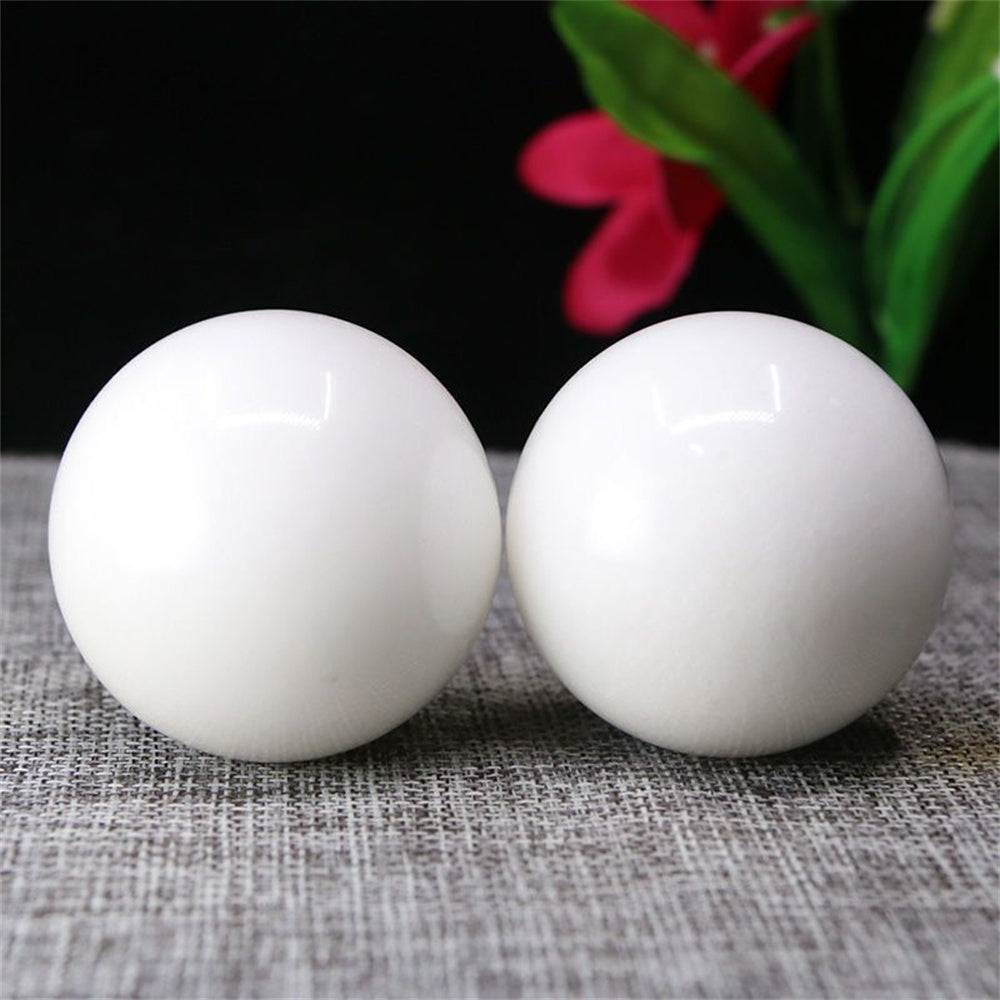 Natural Jade Baoding Balls, 1 Pair
