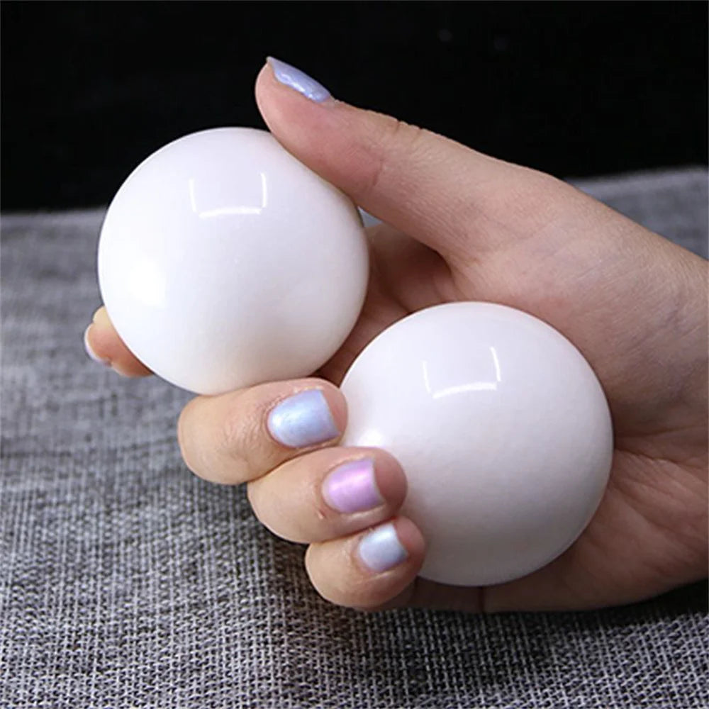 Natural Jade Baoding Balls, 1 Pair