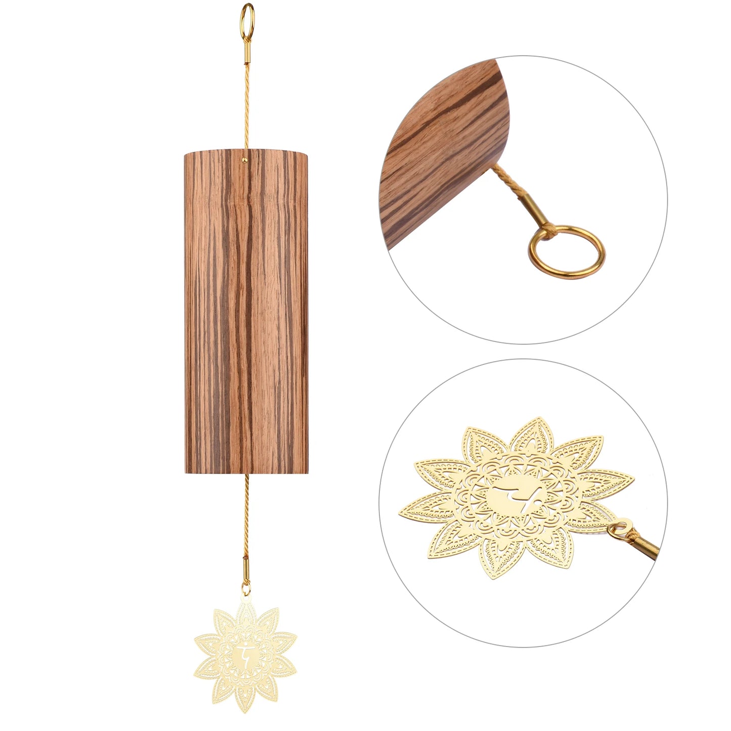 Natural Bamboo Wind Chime for Each Chakra Point