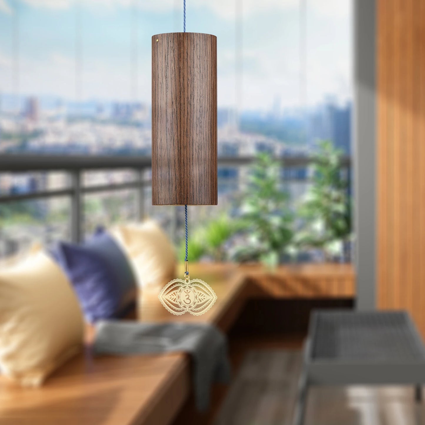 Natural Bamboo Wind Chime for Each Chakra Point