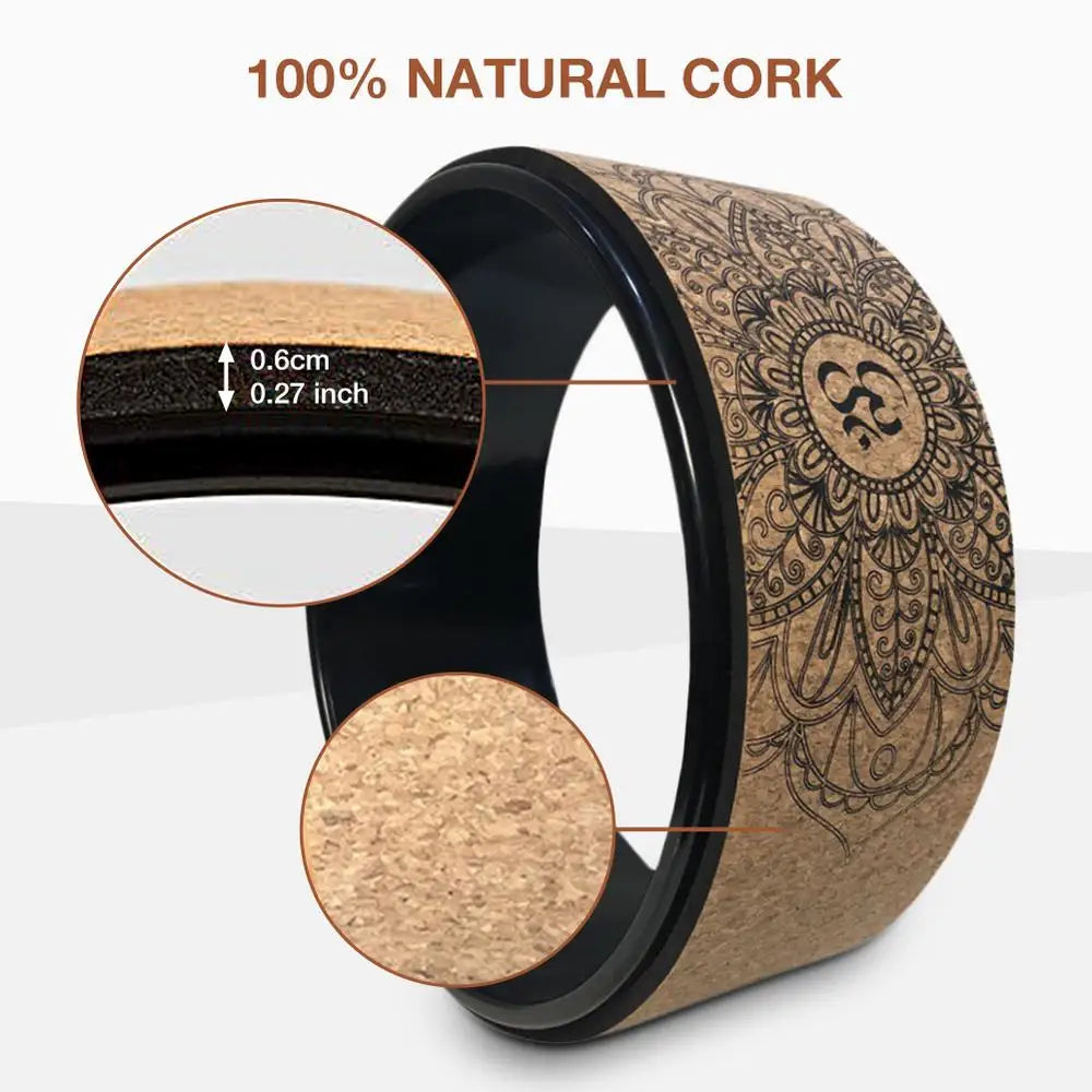 Natural Cork Yoga Wheel