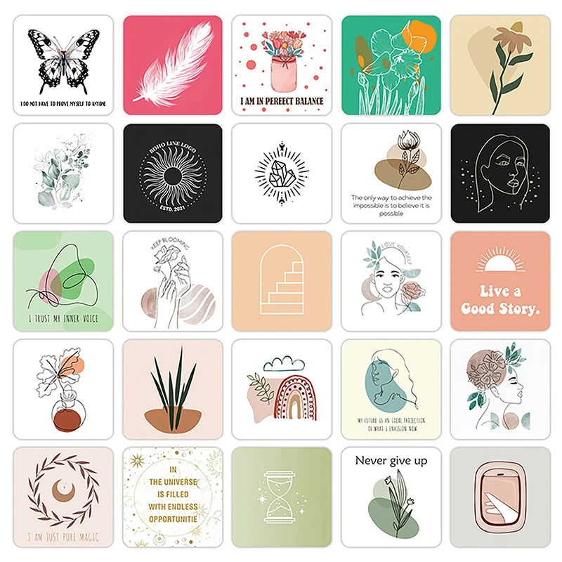 Positive Affirmation Self Care Cards , 50 ct