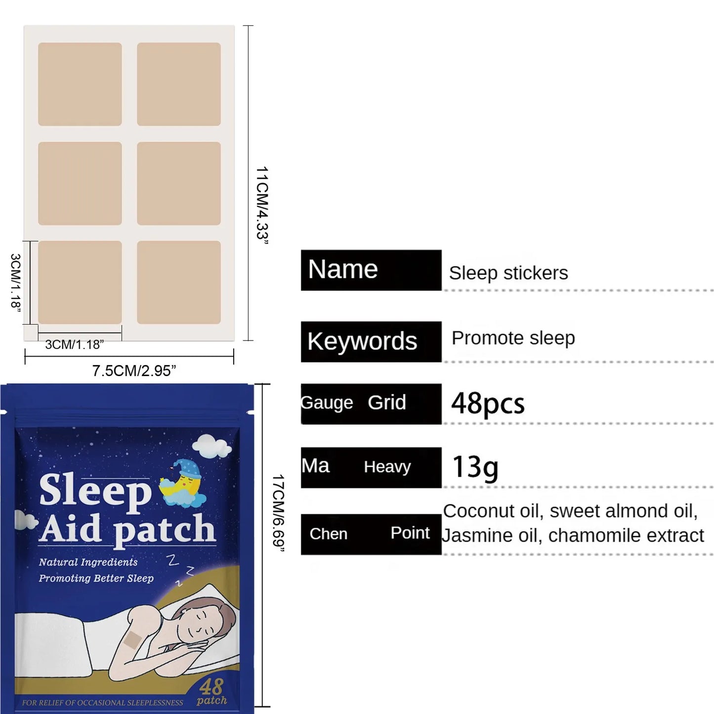 Sleep Aid Patch, 48 ct