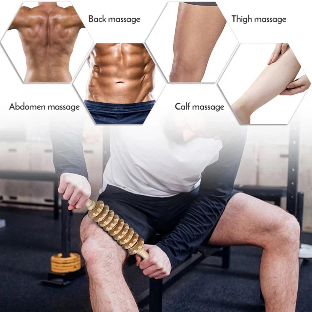 2Pc Wooden Massage Roller