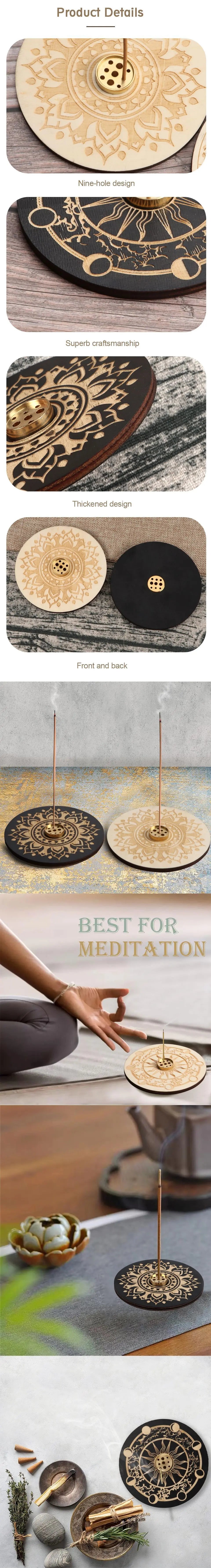 Wood Incense Holder