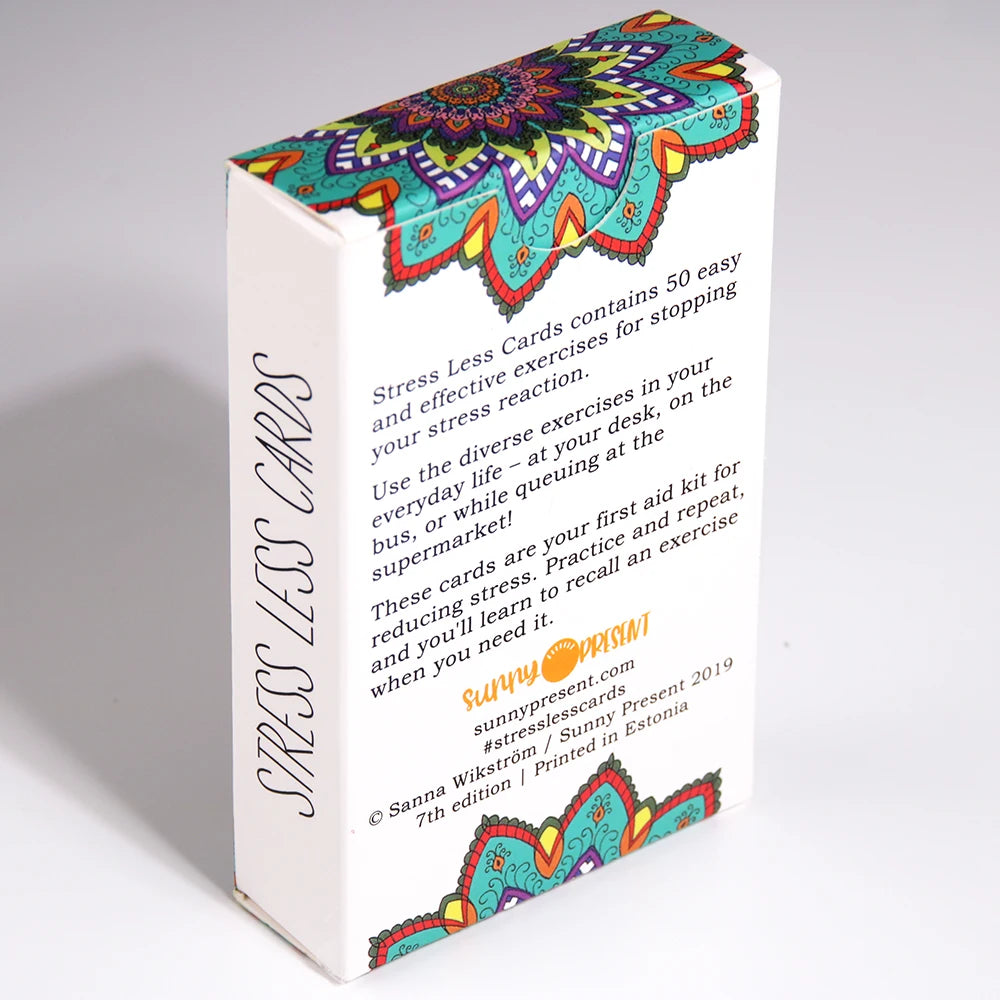 Mindfulness Meditation Stress Less Cards
