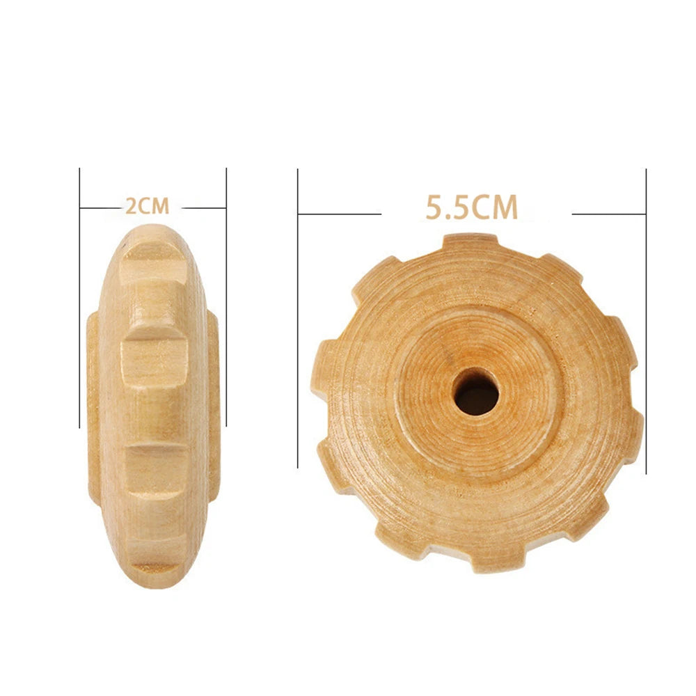 2Pc Wooden Massage Roller