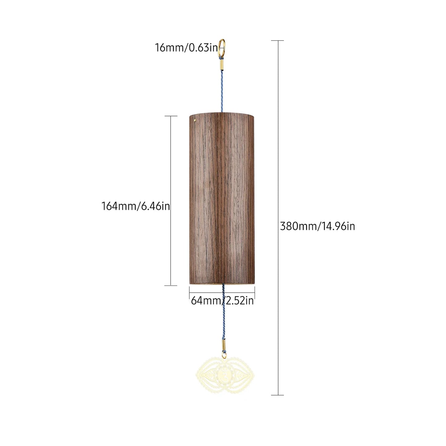 Natural Bamboo Wind Chime for Each Chakra Point