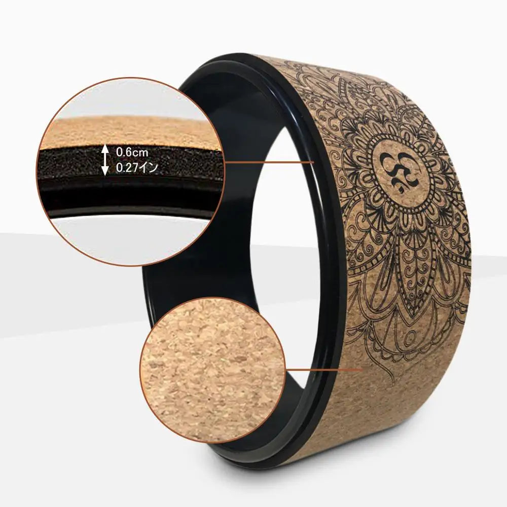 Natural Cork Yoga Wheel