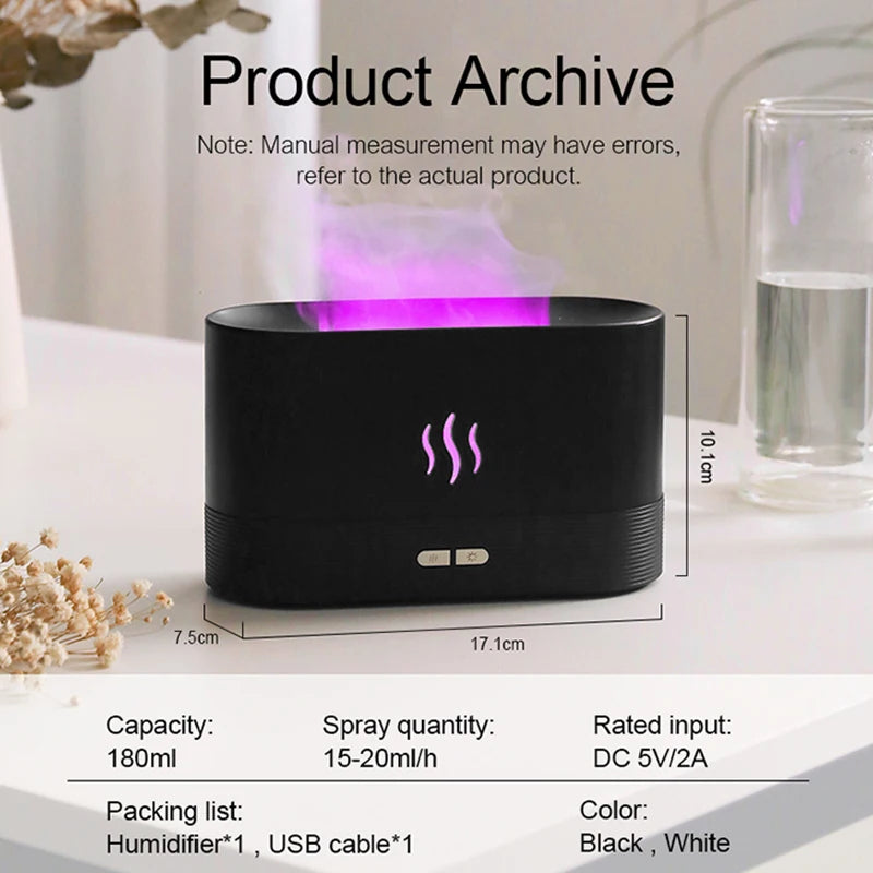 Multi-color Flame Humidifier
