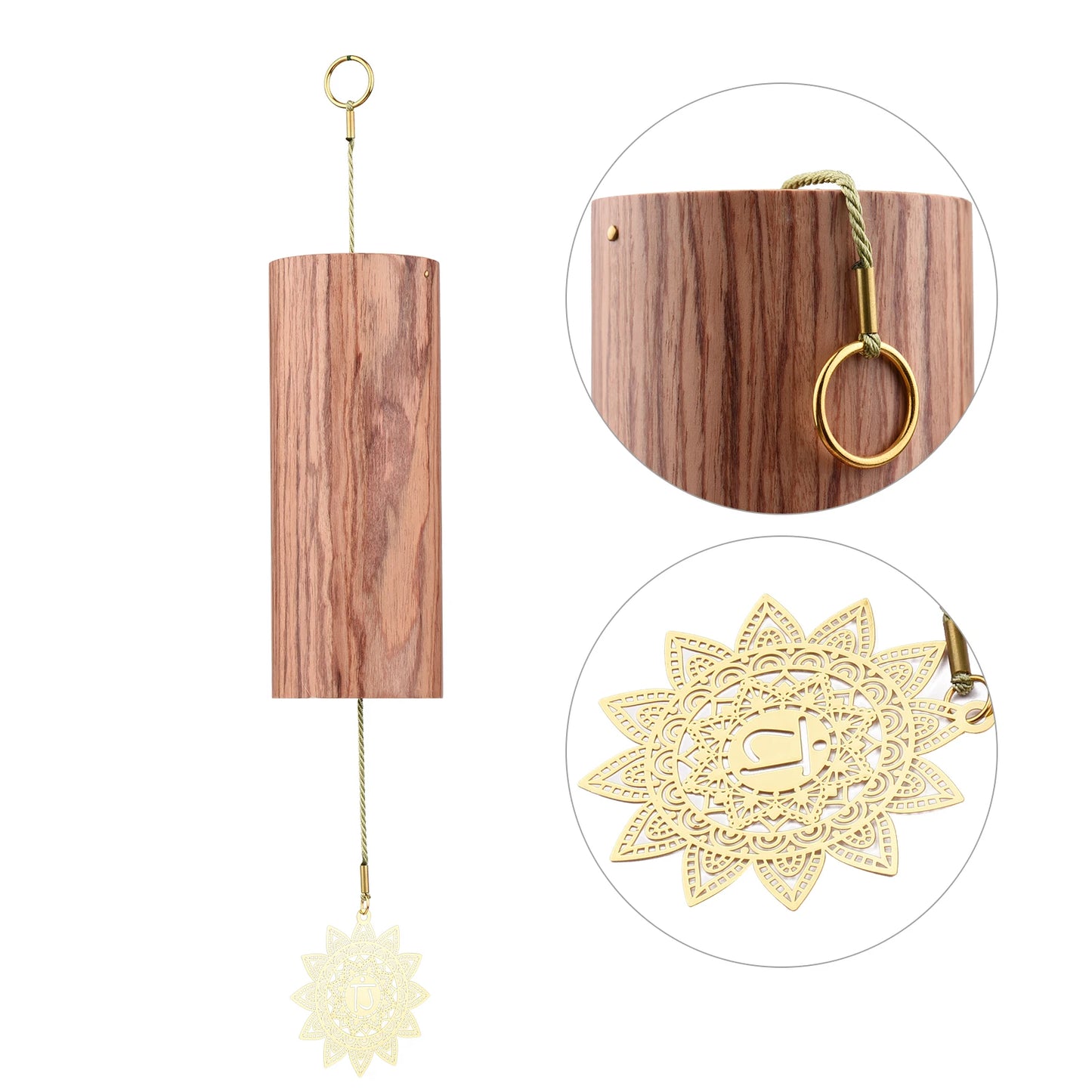 Natural Bamboo Wind Chime for Each Chakra Point
