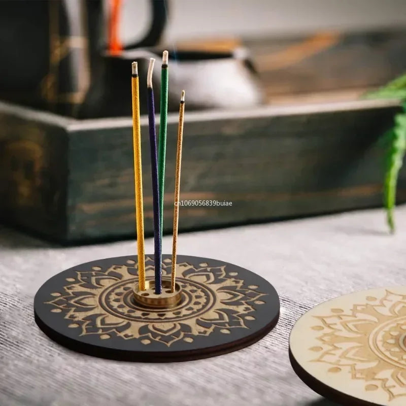 Wood Incense Holder