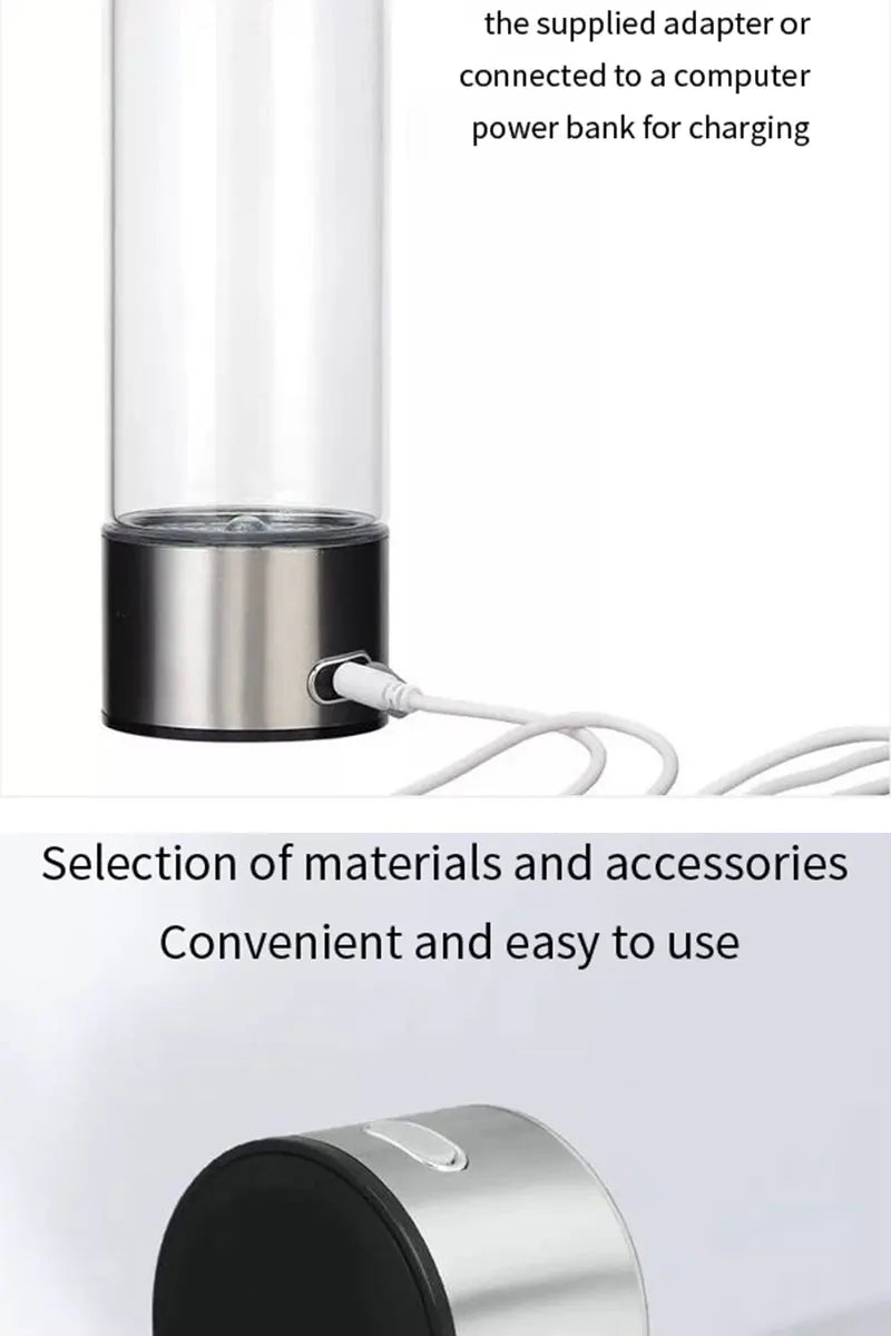 Hydrogen Rich Water Generator Bottle